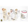 Image 1 : 4 WILLOW TREE FIGURES