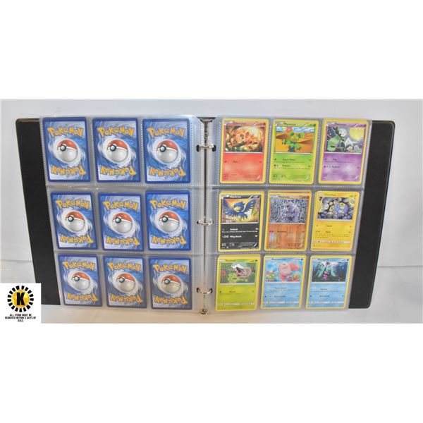 BINDER OF POKEMON CARDS WITH HOLOS