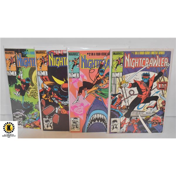 MARVEL NIGHTCRAWLER #1-4 COMIC SET