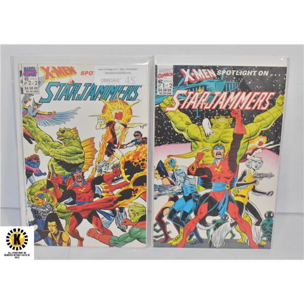 MARVEL SPOTLIGHT ON STARJAMMERS #1-2 COMIC LOT