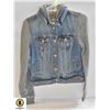 LADIES AMERICAN EAGLE JEAN HOODIE (M)