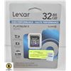 LEXAR 32GB PLATINUM 2 SDHC MEMORY CARD