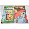 2 COMIC BOOKS FUTURAMA + WALT DISNEY