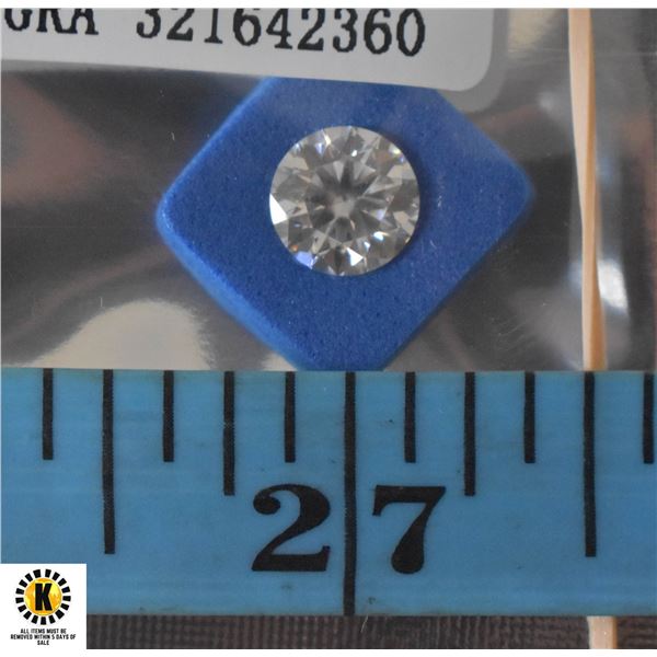 NEW MOISSANITE 8.0MM 2.0 CARAT ROUND CUT