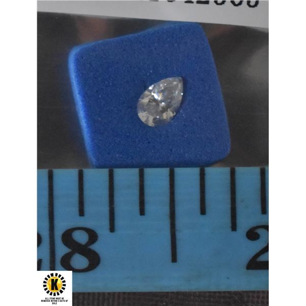 NEW MOISSANITE 4X6MM 0.5 CARAT PEAR CUT