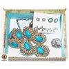 Image 1 : ESTATE TORQUISE COLOR JEWELRY ALL TOGETHER IN BOX