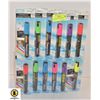 Image 1 : 12 FLUORESCENT WINDOW MARKERS