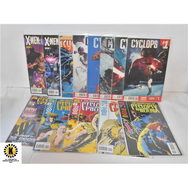 MARVEL X-MEN CYCLOPS COMIC LOT