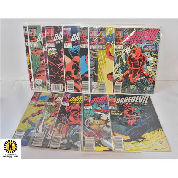 MARVEL DAREDEVIL #261-278 COMIC LOT