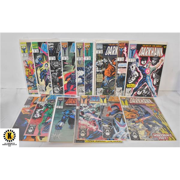 MARVEL DARKHAWK #2-19 COMIC LOT