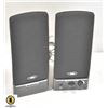 18)  SET OF 2 AMPLIFIED SPEAKERS