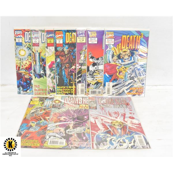 MARVEL UK DEATH'S HEAD II MINI SERIES COMIC LOT