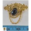 Image 1 : ANTIQUE CHAINED BROOCH