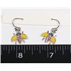 Image 1 : NEW RHINESTONE DROP WASP EARRINGS