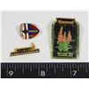 Image 1 : 3 VINTAGE YUKON LAPEL PINS: YUKON AMBASSADOR,