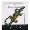 Image 1 : NEW CROCODILE RHINESTONE BROOCH