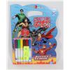 Image 1 : NEW JUSTICE LEAGUE COLORING BOOK WITH FELTS