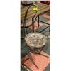 Image 1 : CONE SHAPE WROUGHT IRON PLANT STAND -