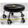 NEW UNBOXED ROLLING PADDED STOOL