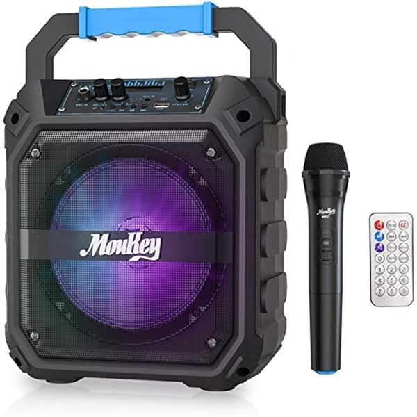 NEW REPACK MOUKEY PORTABLE SPEAKER WITH KARAOKE