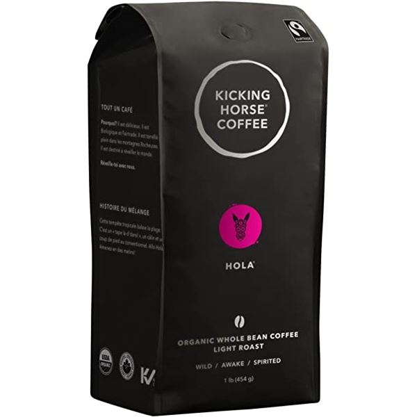 NEW CASE OF 6 BAGS OF KICKING HORSE WHOLE BEAN