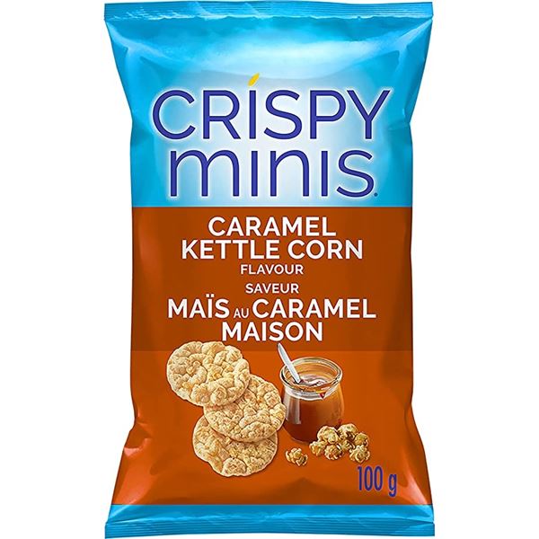 NEW CASE OF 12 BAGS CRISPY MINI BROWN RICE CHIPS