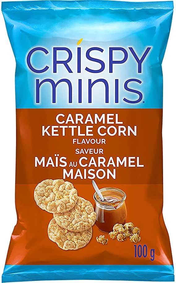 NEW CASE OF 12 BAGS CRISPY MINI BROWN RICE CHIPS