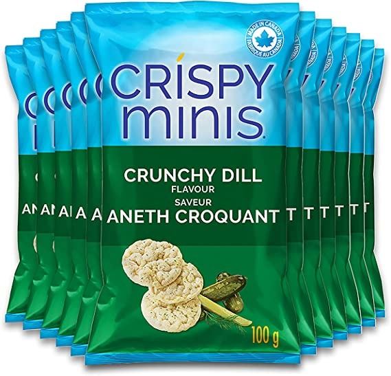 Mini Rice Chips NEW CASE OF 12 BAGS CRISPY MINI BROWN RICE CHIPS