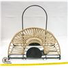 Image 1 : NEW UNBOXED HOME TRENDS METAL/ROPE MAGAZINE RACK