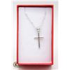 Image 1 : NEW STAINLESS STEEL CROSS NECKLACE IN GIFT BOX