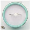 Image 1 : WHITE FIRE OPAL RING SIZE 8 NEW IN GIFT BOX