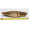 Image 1 : VINTAGE DECORATIVE CANOE MADE FROM BIRCH