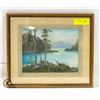 Image 1 : FRAMED SIGNED PRINT 12" X 14.5"