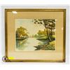 Image 1 : FRAMED V. THALLION PRINT 24.75" X 28"
