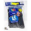 Image 1 : BLACK CREW SOCKS, SIZE 12-16