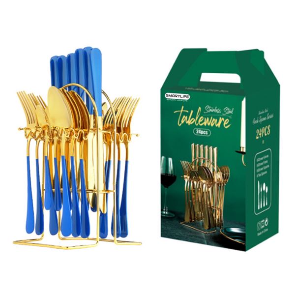 SMARTLIFE LUXURY FLATWARE - 24 PIECE SET