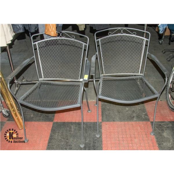 METAL PATIO CHAIRS- SET OF 2