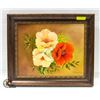 Image 1 : FRAMED FLORAL OIL PAINTING SIGNED JUANITA 21" X 25