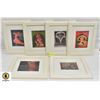 LOT OF 6 FRAMED PRINTED IMAGES