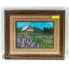 Image 1 : FRAMED OIL PAINTING BY JOAN G. 18.25" X 22"