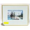 Image 1 : FRAMED SIGNED ALICE SALTIEL MARSHALL PRINT 11" X