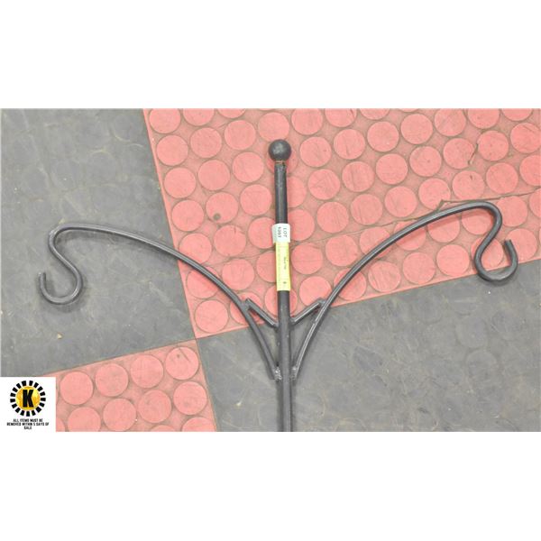 WROUGHT IRON PLANT BASKET 74" TALL