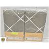 Image 1 : TWO FLANNEL BACK TABLE CLOTHS, GREY