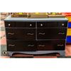 Image 1 : REFINISHED 6 DRAWER DRESSER - NEEDS REPAIR