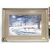 Image 1 : FRAMED WILLIAM MAN GUM PRINT 39.5" X 40.25