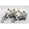 Image 1 : NEW (2) SALT & PEPPER SHAKERS