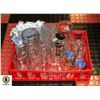 Image 1 : RED FLAT CRATE WITH COLLECTION OF BEER