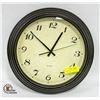 Image 1 : QUARTZ WALL CLOCK 16.5" DIAMETER