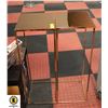 Image 1 : TWO COPPER TONE MIRROR FINISH END TABLES