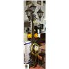 Image 1 : 6FT METAL GARDEN 4 BULB 110 VOLT LIGHT STAND